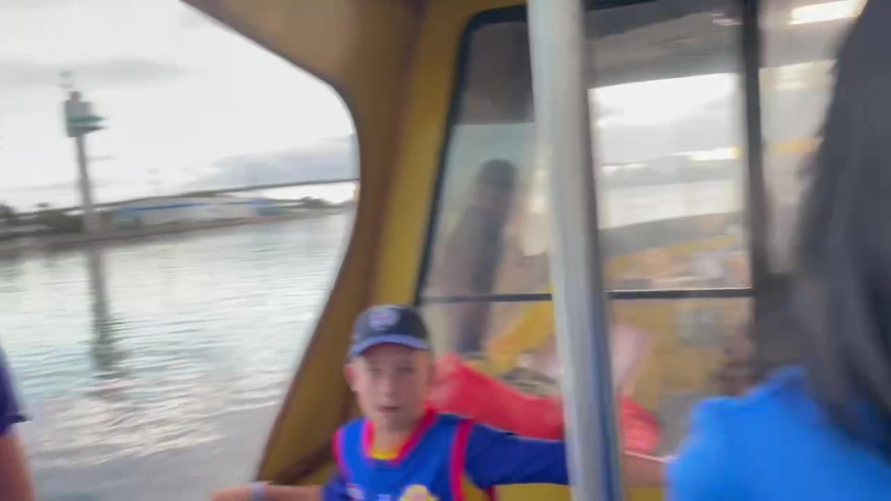 Bulldogs fans on the water